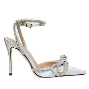 上脚太美了~好看一无是处2023新款透明水钻高跟凉鞋