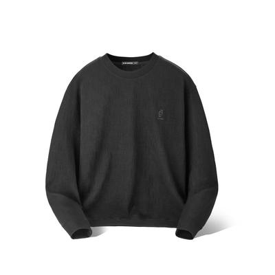 利郎官方肌理纹圆领卫衣