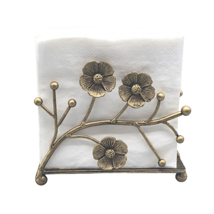 日式ZAKKA铁艺樱花立式餐巾纸夹厨房纸巾架酒店咖茶馆商用桌落地