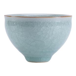 汝窑冰花釉单杯开片个人专用主人茶杯陶瓷品茗杯功夫茶具茶盏礼品