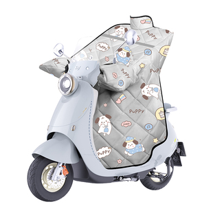 绿源全新升级冬季挡风被加绒加厚0透风全拥抱电动车通用挡风被