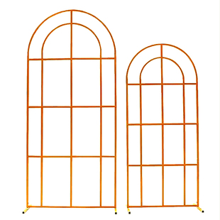 新款屏风婚礼背景中式铁艺拱门婚庆道具舞台简约花田喜事装饰摆件
