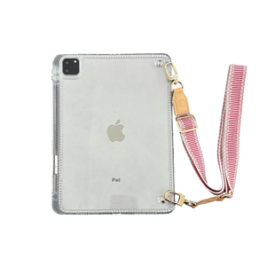 ipadpro11 13寸保护壳24新款户外平板壳ipadair67亚克力保护套透明防摔可拆单壳air4硬底软边5笔槽搭扣肩挂绳