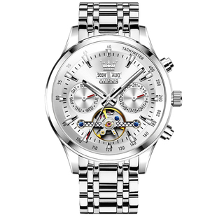 瑞士认证新款欧利时手表男机械男士手表男款正品牌全自动夜光男表