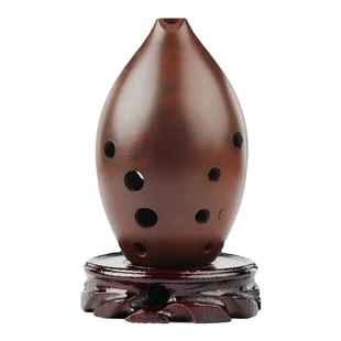 踏古手工梨形埙十孔专业演奏单腔陶埙成人初学传统古埙民族乐器