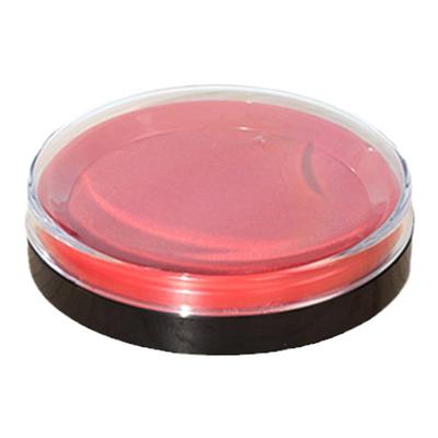 得力印台快干圆形透明9863红色蓝色速干清洁海绵印泥财务用品批发