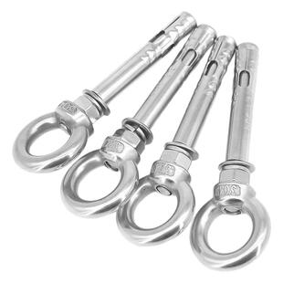 304不锈钢膨胀螺丝吊环带环带圈固定加长膨胀螺丝拉爆M6M8M10M12