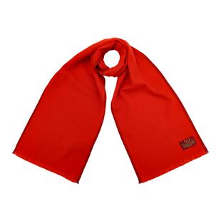 ELLE100%山羊绒红色围巾女士秋冬季保暖送礼礼盒装礼物高级感围脖