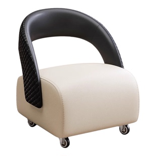 滑轮矮凳万向轮小凳子家用换鞋凳带娃神器儿童带轮板凳静音靠背椅