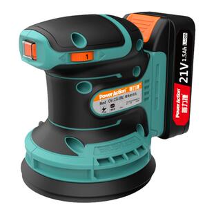 锂电砂纸机打磨机木材平板砂光机充电式墙面抛光无刷电动磨光机