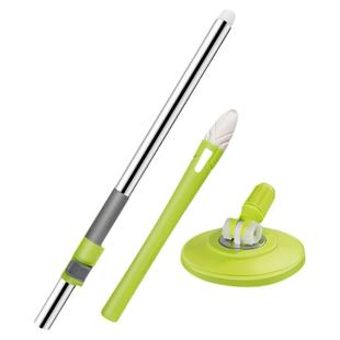 通用款拖把杆旋转加长手压替换不锈钢加粗拖布杆好神拖拖把头配件