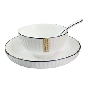 盘子碗家用2026新款日式餐具网红吃饭碗高级感汤碗面碗釉下彩餐具