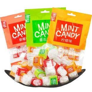 糖田米田迷你小方盒无糖薄荷糖压片清爽清甜不腻盒装糖果小吃零食