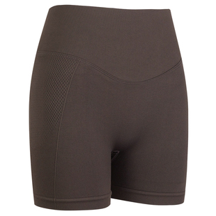 健身女孩裸感高弹瑜伽短裤收腹提臀普拉提夏季外穿跑步运动三分裤