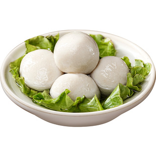 鱼丸潮汕特产批发实心冷冻食材速冻火锅白鱼丸子