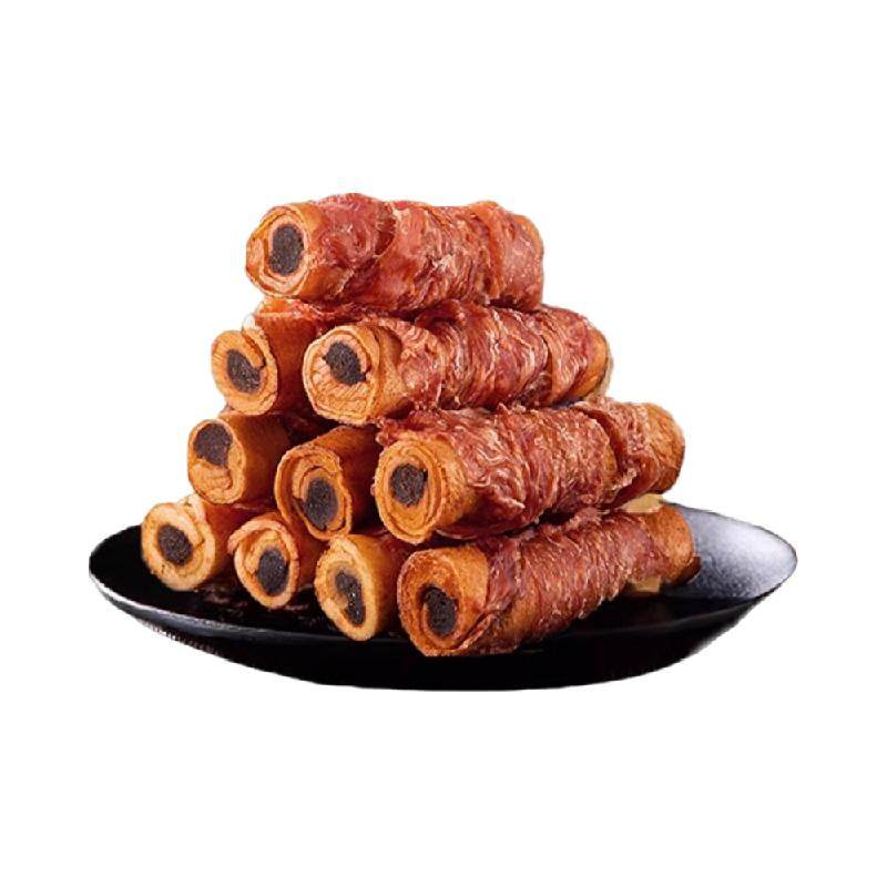 狗狗零食磨牙棒洁齿棒鸡鸭肉缠牛皮夹心卷柴犬中小型犬洁齿骨