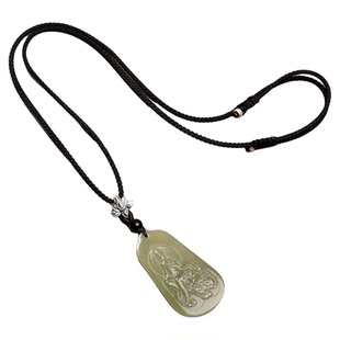 纯银手工细款项链绳翡翠挂坠绳子玉佩吊坠挂绳女民族风可调节黑绳