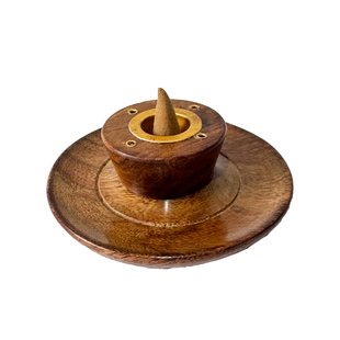 特价印度进口手工原木香座木制香托香盘竹签香香插塔香炉锥香香炉