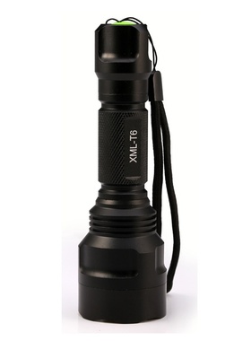 C8T6LEDQ5强光手电筒远射C8家用充电自行户外手电筒车前灯