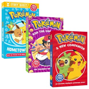 Pokémon A New Companion Ash the Champion Hometown Hero 精灵宝可梦 章节小说 冒险故事 英语课外读物 英文原版进口儿童图书