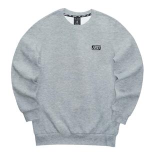 斯凯奇卫衣女款2026新款爆款高级感洋气秋冬加绒灰色品牌运动上衣