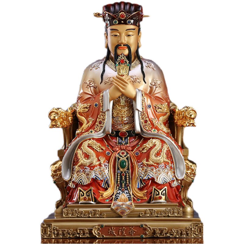 城隍爷神像诚隍庙守护神铜像纯铜