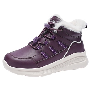 足力健老人鞋2025冬季新款加绒加厚东北棉鞋保暖抗寒零下雪地女靴