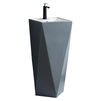 北欧风格立柱式洗手盆立柱盆高晋