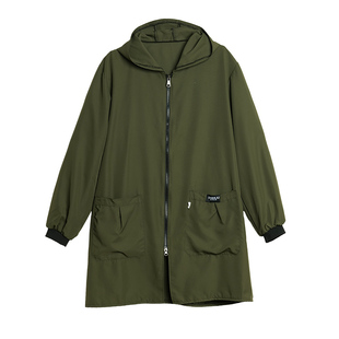 新款防水防油罩衣长袖耐磨工作服男款大码干活穿的外套护衣大人冬