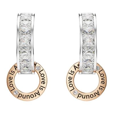 【情人节礼物】施华洛世奇Connexus水滴形耳环配饰爱在身边