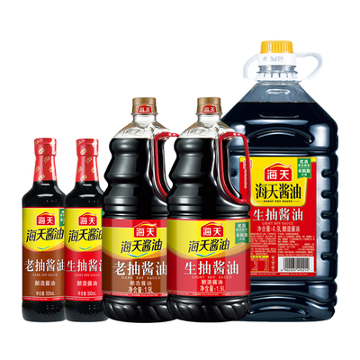 海天老抽生抽酱油500ml/1.9L
