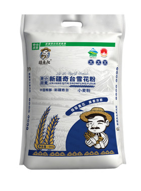 疆麦叔雪花粉奇台麦芯面粉饺子花卷面包蛋糕烘焙专用5kg