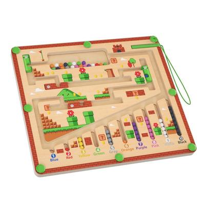 铭塔儿童实木磁力迷宫走珠玩具