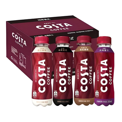 可口可乐 COSTA咖世家即饮咖啡纯萃美式浓咖啡300ml*15瓶整箱咖啡