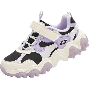 巴拉巴拉童鞋儿童运动鞋女童鞋2025新冬季加绒鞋子厚底老爹鞋潮流