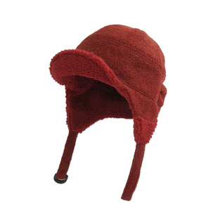 白鹿同款加厚羊羔绒护耳雷锋帽子女冬季保暖东北户外骑车飞行帽潮