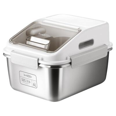 米膳葆抗菌316不锈钢米桶大容量