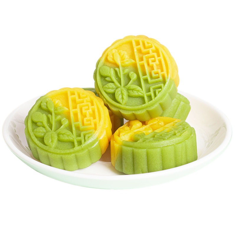 冰沙绿豆糕一口两个味