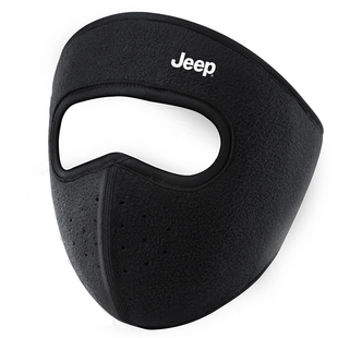 Jeep吉普保暖面罩女士冬季防寒护耳电动车骑行防风遮全脸加绒口罩