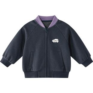 【一体绒】博睿恩男宝仿牛仔外套2025秋冬新款儿童加绒保暖上衣