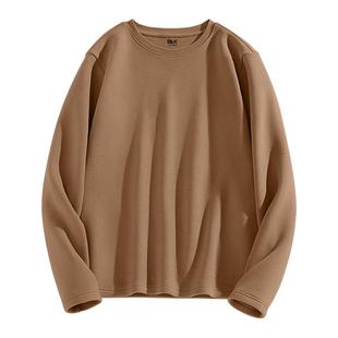 2件装】班尼路S&K系列双面绒保暖长袖t恤男款冬季绒德圆领打底衫