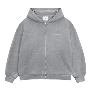 CalledBack空气棉卫衣外套女2026春款加薄绒长袖宽松休闲连帽上衣