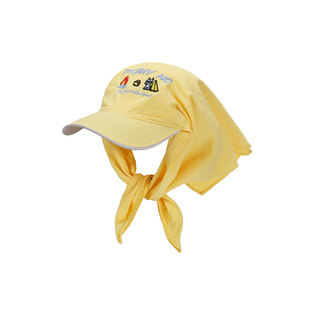 卡通刺绣头巾帽子女美式嘻哈小众黄色鸭舌帽显脸小街头时髦棒球帽