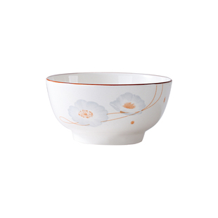 10个装吃饭碗家用陶瓷新款5英寸大号米饭碗高颜值釉下彩岁月静好