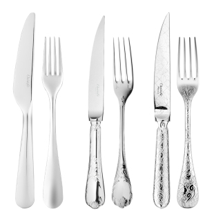 CHRISTOFLE昆庭镀银刀叉套装家用不锈钢牛排刀叉西餐餐具送礼