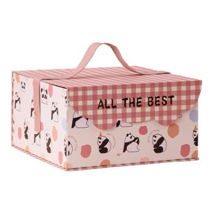 礼物盒卡通礼盒空盒子高级儿童节礼品包装盒宝宝满月伴手礼盒手提