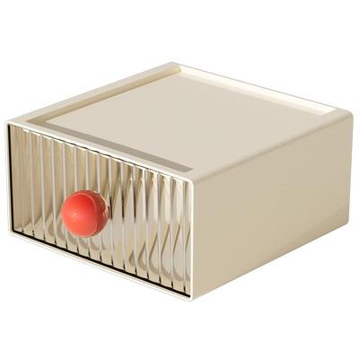 加大容量可叠加多巴胺桌面收纳盒