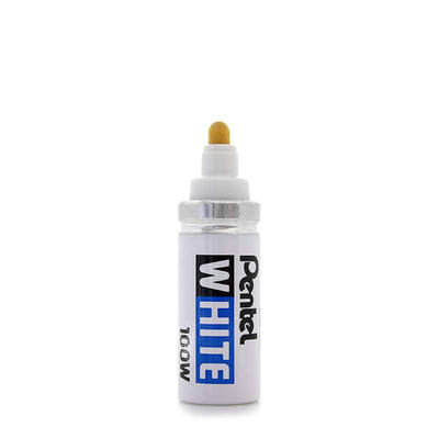 Pentel 100W White Broad Tip Permanent Marker 粗白漆笔 标记笔