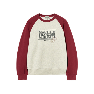 MARITHE经典LOGO插肩卫衣