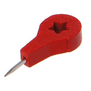 20个 星标图钉 红色立体木制地图标注软木板图钉创意照片墙装饰钉